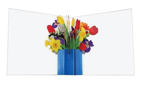 FLOWER BOUQUETS POP UP CARD