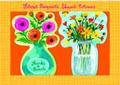 FLORAL BOUQUETS SHAPED NOTECARDS