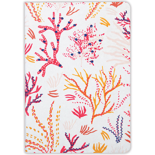 CORAL HANDMADE EMBROIDERED JOURNAL
