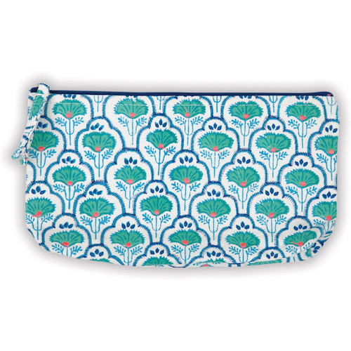 PETAL & VINE HANDMADE EMBROIDERED POUCH