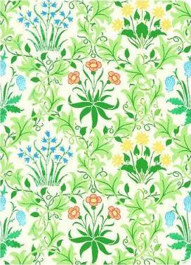 WILLIAM MORRIS CELANDINE HANDMADE EMBROIDERED JOURNAL