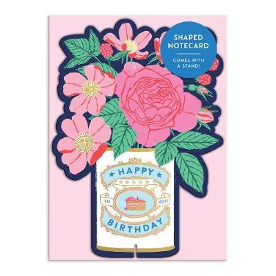 HAPPY BIRTDAY SHAPED NOTECARD