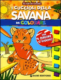 CUCCIOLI DELLA SAVANA DA COLORARE
