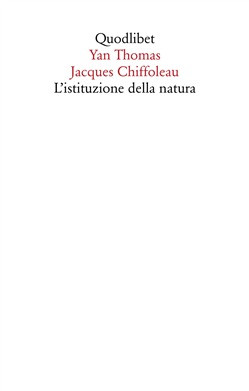 L ISTITUZIONE DELLA NATURA