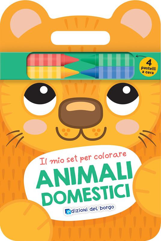 ANIMALI DOMESTICI IL MIO SET DA COLORARE