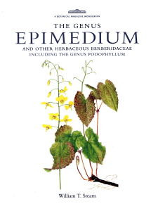 THE GENUS EPIMEDIUM