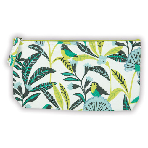 AVIAN TROPICS HANDMADE EMBROIDERED POUCH