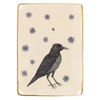 BIRDS WITH STARS PORCELAN TRAY