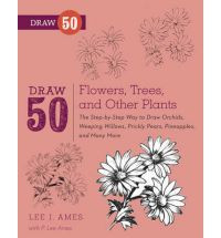 DRAW 50 FLOWERS TREES AND OTHER PLANTS