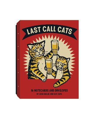 LAST CALL CATS 16 NOTECARDS AND ENVELOPES