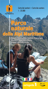 PARCO NATURALE DELLE ALPI MARITTIME. CARTA DEI SENTIERI 1:25.000