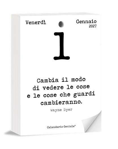 CALENDARIO GENIALE 2027