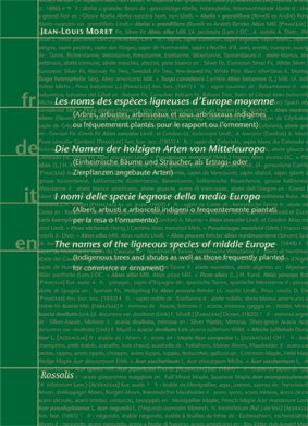 I NOMI DELLE SPECIE LEGNOSE DELLA MEDIA EUROPA