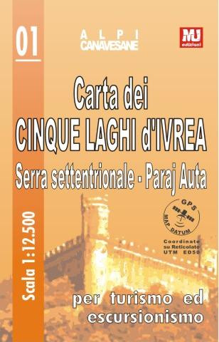 CARTA DEI CINQUE LAGHI D IVREA